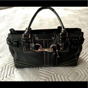 COACH BLACK PEBBLE LEATHER PURSE